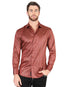 El General Burgundy Casual Long-Sleeve Shirt 44552
