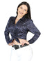 Camisa Informal de Manga Larga Azul Marino/Oro El General 44557