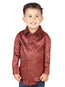 Camisa informal de manga larga El General Burgundy 44570