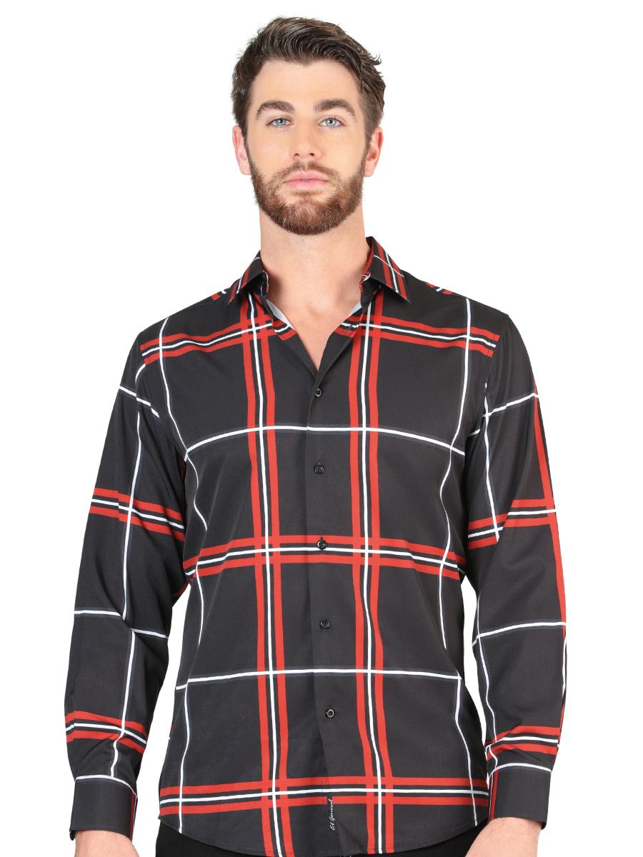 Camiseta de manga larga informal negra El General 44605