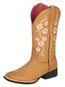 El General Women's Cowboy Boot - Nubuck Peach 44644
