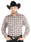 El General - Camisa informal de manga larga - Beige/Negro 44698
