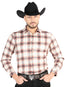 Camisa casual de manga larga El General - Naranja/Beige 44699