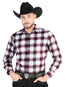 El General - Camisa informal de manga larga - Negro/Rojo 44701