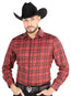 El General - Camisa informal de manga larga - Rojo/Negro 44705