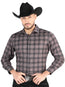 El General - Camisa informal de manga larga - Moca/Oliva 44712