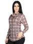 El General - Camisa informal de manga larga - Beige/Negro 44714