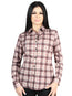 El General  -  Casual Long-Sleeve Shirt  - Beige/Red 44728