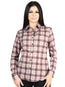 El General  -  Casual Long-Sleeve Shirt  - Beige/Red 44728