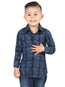 Camisa informal de manga larga Black/Blue El General 44738