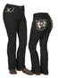 Vaqueros Centenario Negros de Mujer 44958