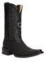 Botas vaqueras de piel de pitón exótica para hombre El General - Negras 45087