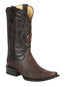 Botas vaqueras El General de piel de pitón exótica para hombre - Marrón 45088