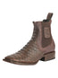 El General Men’s Python Imitation Brown Ankle Boots 45092
