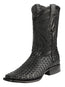 Botas de rodeo para hombre El General de cuero Petatillo - Negro 45096