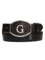 Cinturón El General Exotic Lizard Leather Cowboy - Negro 45299