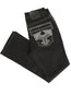 Pantalón vaquero negro Centenario para hombre con detalles bordados en gris 45311