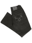 Pantalón vaquero negro Centenario para hombre con detalles bordados oscuros 45312