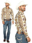 Jeans de mezclilla azul para hombre Centenario con detalles bordados 45314