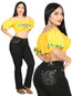Women's Centenario Hip-Up Bootcut Denim Jeans - Black 45320