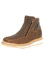 Botines El General para hombre con cremallera en tela Petatillo - Tostado/Moka 45360