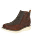 Sefeni Zapatos de hombre con doble cremallera de cuero Crazy - Roble 45397