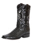 Botas de rodeo El General para hombre, imitación pitón negra 45398