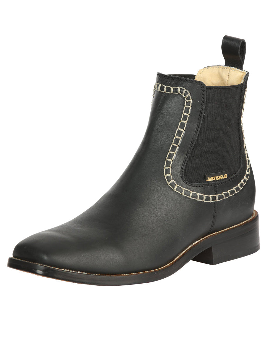 Botines de piel para hombre El General - Negro 45420