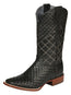Botas de rodeo El General para hombre de cuero Petatillo - Negro 45438