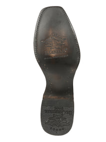 El General Men's Exotic Ostrich Leather Cowboy Boots - Cognac  45517