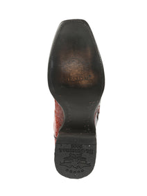 El General Men's Exotic Caiman Belly Cowboy Boots - Cognac  45520