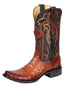 Botas Vaqueras El General Exotic Caiman Belly para Hombre - Coñac 45520