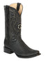 Botas vaqueras de cuero de pitón exótico para hombre El General - Negro 45523