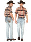 Centenario Men's Premium Denim Boot Cut Pants - Light Blue 45531