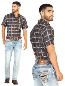 Centenario Men's Premium Denim Boot Cut Pants - Medium Blue  45533