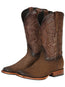 El General Men's Square Toe Cowboy Boots - Nubuck Camel 45568
