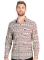 El General Men’s Long Sleeve Western Shirt - Khaki 45602
