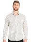 El General Men’s Long Sleeve Western Shirt - Beige 45606