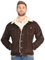 Chaqueta de pana marrón con forro sherpa El General para hombre 45632