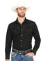 Camisa vaquera de manga larga El General para hombre - Negro/Bordado negro 45653