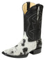 Botas Vaqueras El General Rodeo para Hombre - Piel de vaca blanca y negra 45670