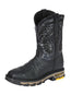 Bota de trabajo El General de piel de caimán para hombre - Negra 45810