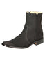 Bota de vestir EL Besserro para hombre con doble cremallera - Nobuck negro 45831