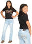 Girls Centenario Premium Bootcut Jeans -  Light Blue Denim 45837