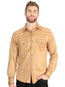 Camisa vaquera de manga larga de ante El General para hombre - Caqui 45885