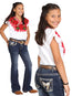 Girls Centenario Premium Bootcut Jeans -  Dark Blue Denim 45909