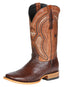 Men's El General Western Boot Lizard Print Leather - Brown 45931