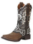 Bota El General Rodeo - Nobuck Marrón Oscuro con Bordado 51117