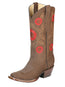 El General Botas Vaqueras de Mujer Piel de Nobuk

 - Camel 51162