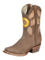Bota de rodeo para mujer El General - Nobuk camel 51164